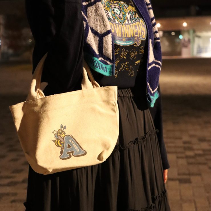 イニシャルミニトートバッグ