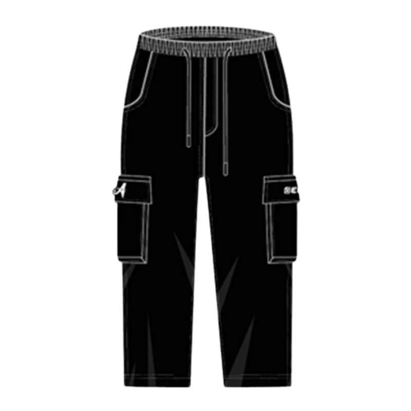 AE-705 Cargo Pants Color Black