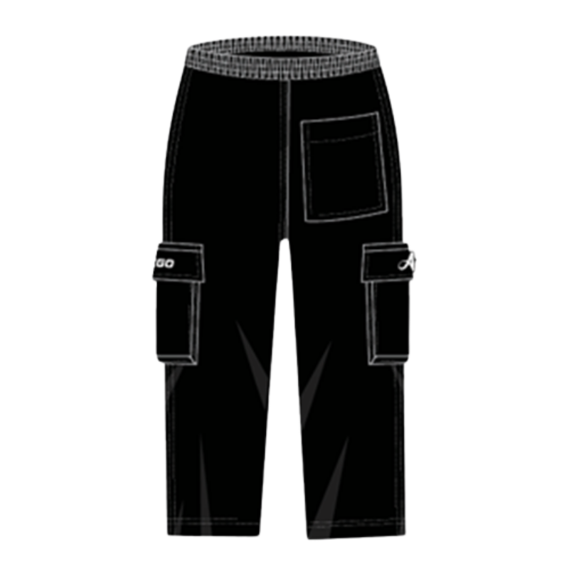 AE-705 Cargo Pants Color Black