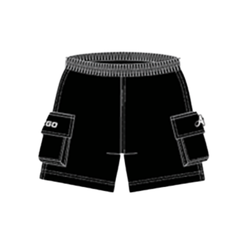 AE-706 Cargo Shorts Color Black