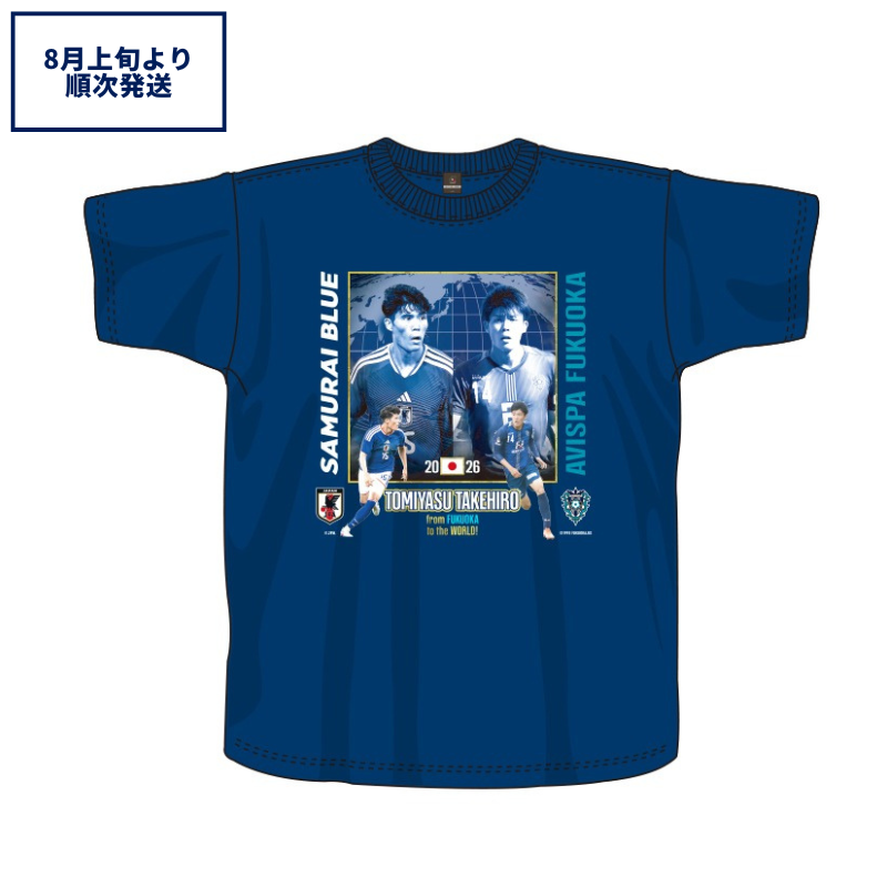  日本代表 JFA シャツ Mサイズ 冨安健洋 JFA×J.LEAGUE 2026SAMURAI BLUE（日本代表）選出メンバーT