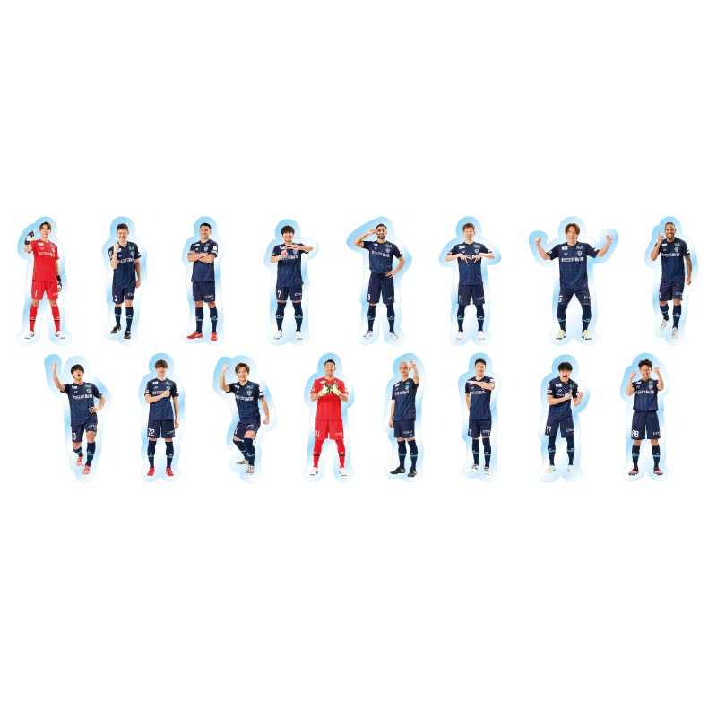 フレークシール（選手）①（１６種１セット）