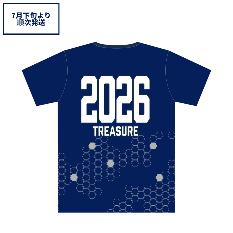 アビスパ福岡 x TREASURE コラボ コンフィットTシャツ ネイビー【数量限定】