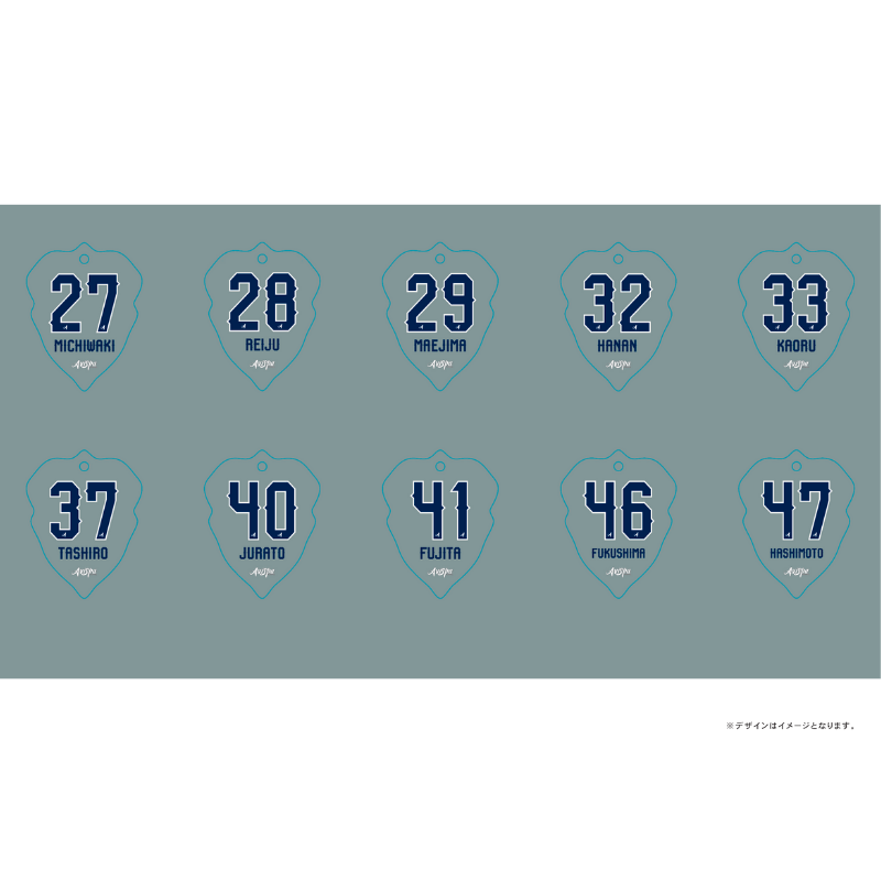 【シークレット】エンブレム型ラメキーホルダー