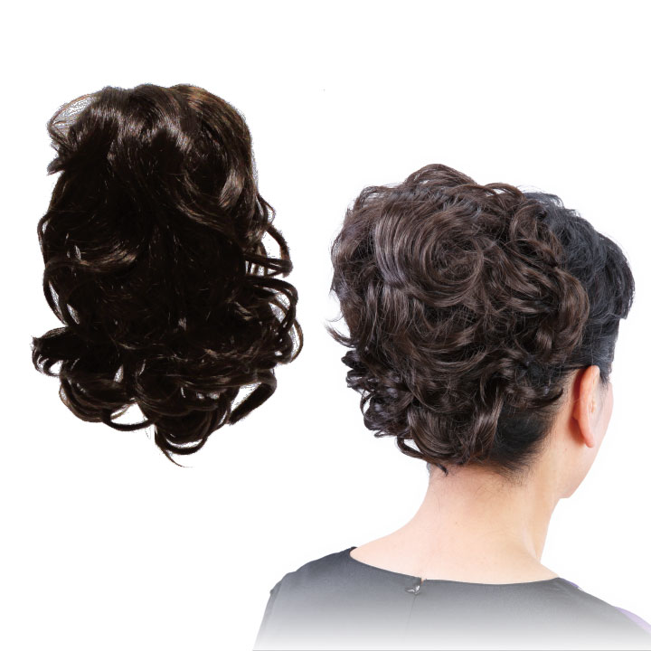 即納☆【Z0446】【ヘアアレンジ】耐熱バンスウィッグ（ボリュームカール）