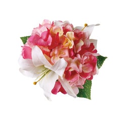 {送料.関税込}ピンク/レーストリムタフタヘアクリップ 0000000018202_bDLsgJE.jpg