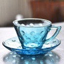 ヘーゼルアトラス カプリ スコール カップ＆ソーサー エレクトリックブルー 60s A No.027|カップ|├ ヘーゼルアトラス