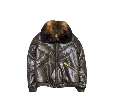 DOUBLE GOOSE V-BOMBER LEATHER JKT(KHAKI) | Brand,A-F,DOUBLE GOOSE 