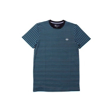 FRED PERRY DOUBLE STRIPE T-SHIRTS(M8366:NAVY)
