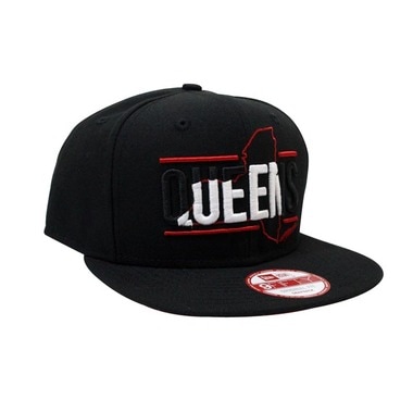 NEW ERA 5BOROUGH QUEENS SNAPBACK CAP(BLACK×WHITE×RED) | CAP SALE