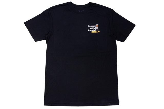 DOG LIMITED RAPPERS WITH PUPPIES T-SHIRTS(BLACK) | すべての