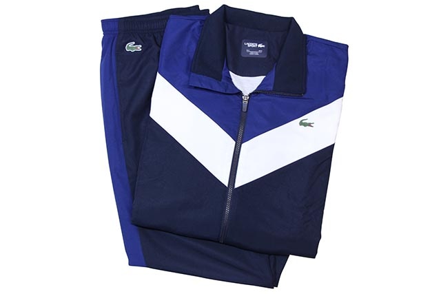 LACOSTE SPORT TENNIS COLOR BLOCK TRACK SUIT SET-UP(WH7998 51/U5A:NAVY��BLUE��ORANGE)