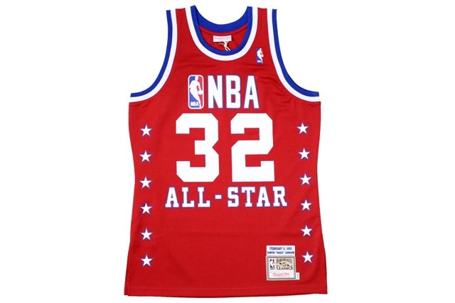 MITCHELL & NESS MAGIC JOHNSON 90' AUTHENTIC JERSEY(NBA ALL-STAR)