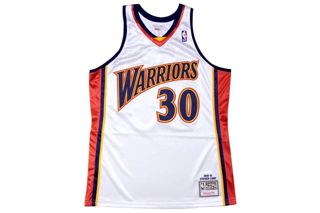 MITCHELL & NESS STEPHEN CURRY 09-10 NBA AUTHENTIC JERSEY(GOLDEN