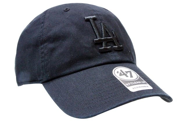 '47 LOS ANGELES DODGERS '47 CLEAN UP CAP (BLACK TONAL)