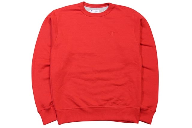 CHAMPION POWERBLEND FLEECE CREW (TEAM RED SCARLET)