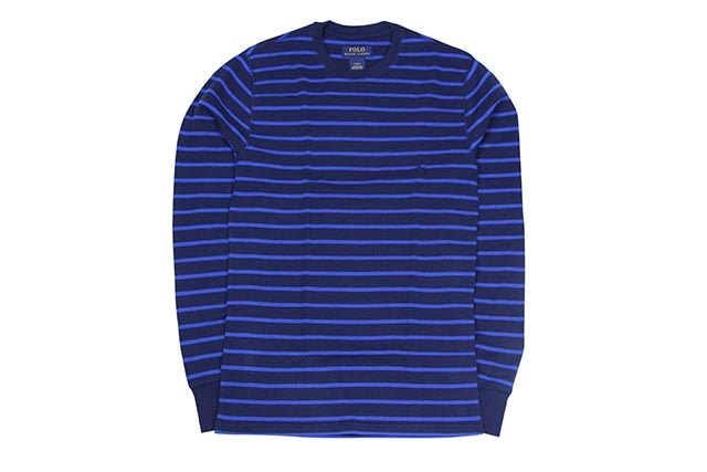POLO RALPH LAUREN BORDER L/S THERMAL(NAVY×BLUE) | Brand,M-R,POLO