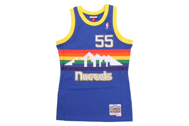 MITCHELL & NESS DIKEMBE MUTOMBO SWINGMAN JERSEY(DENVER NUGGETS/1991-92/BLUE)
