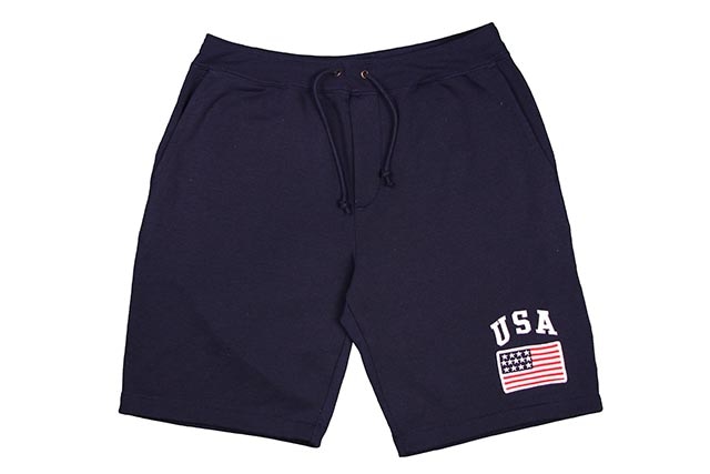 POLO RALPH LAUREN USA FLAG SWEAT SHORTS(NAVY)