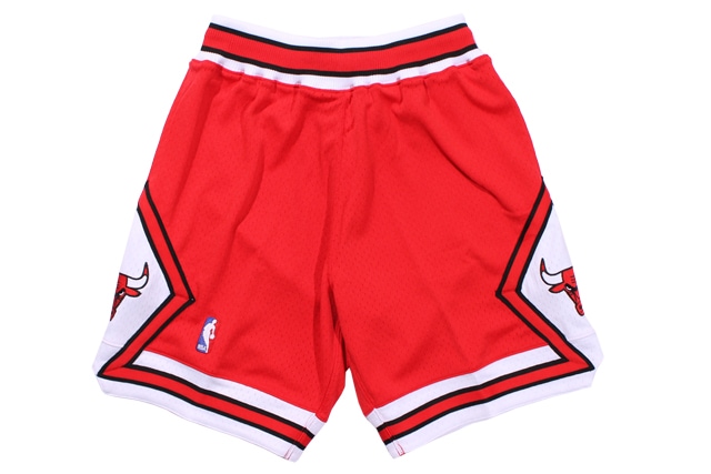 MITCHELL & NESS AUTHENTIC SHORTS (CHICAGO BULLS/1997-1998:RED) ASHR18114