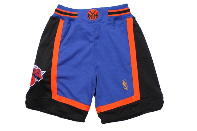 MITCHELL & NESS AUTHENTIC SHORTS (NEW YORK KNICKS/1996-1997:BLUE��BLACK��ORANGE) ASHRGS18126