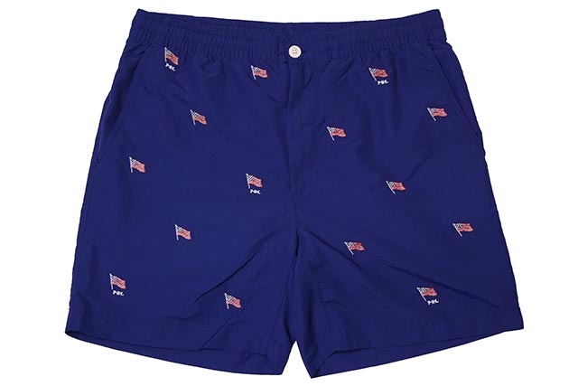 POLO RALPH LAUREN PREPSTER HOLIDAY FLAG SWIM SHORTS(NAVY)