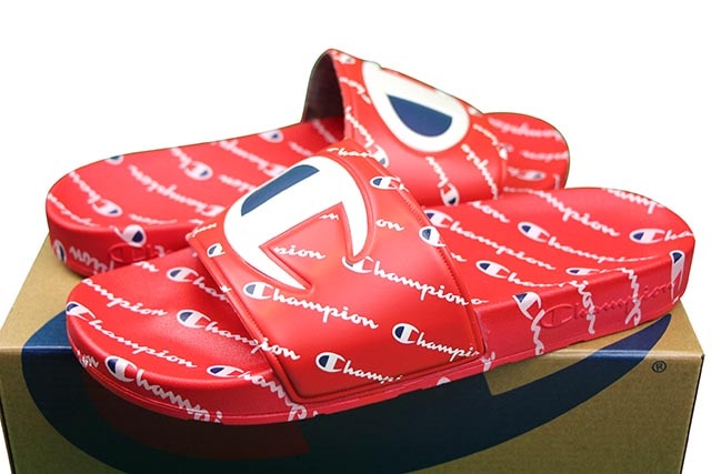 CHAMPION BIG C LOGO SANDAL(CM100082M:RED×RED)