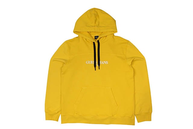 GUESS x PLACES + FACES HOODED SWEATSHIRT (GOLD RUSH YELLOW)