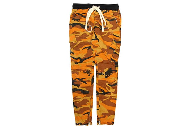 mnml CARGO DRAWCORD PANTS (P301-ORN:ORANGE CAMO)