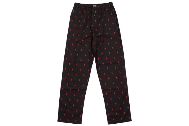 POLO RALPH LAUREN PAJAMA PANTS (BLACK/RED)