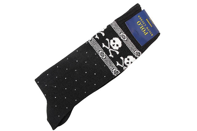 POLO RALPH LAUREN CASHMERE BLEND SOCKS (889103:BLACK)
