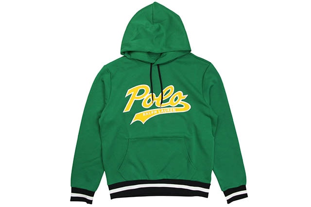 POLO RALPH LAUREN DOUBLE KNIT TECH P/O HOODY (710741393005:ENGLISH GREEN)