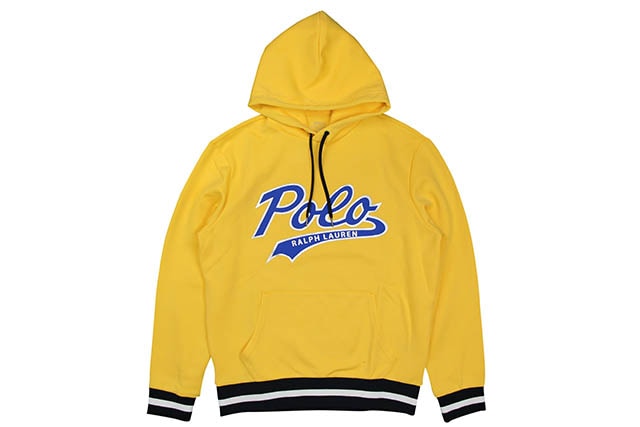 POLO RALPH LAUREN DOUBLE KNIT TECH P/O HOODY (710741393006:CHROME YELLOW)