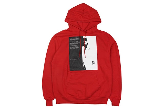 NO BRAND SCARFACE P/O HOODY (RED)