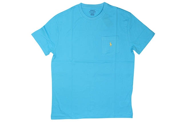 POLO RALPH LAUREN CLASSIC FIT POCKET TEE (710704248042:LIQUID BLUE)
