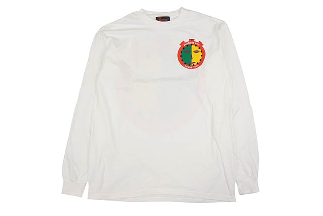 BARRIERS + ROUNDTWO 'STOPWATCH' L/S T-SHIRT (WHITE)