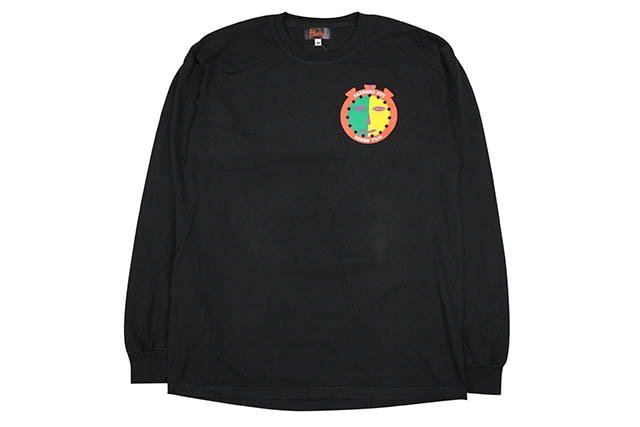 BARRIERS + ROUNDTWO 'STOPWATCH' L/S T-SHIRT (BLACK)