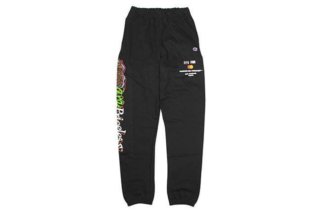 JOE FRESHGOODS x MASTERCARD REVERSE WEAVE SWEATPANTS (BLACK)