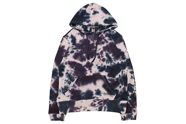 ED HARDY EAGLE TIE DYE HOODY (PURPLE)