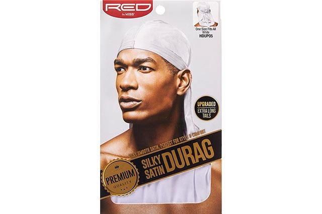 RED BY KISS SILKY SATIN DU-RAG (WHITE) HDUP05 HDUP01A
