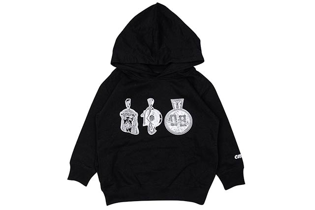 CLASSIC MATERIAL NY WHO'S THE BEST MC KID'S HOODY (BLACK)
