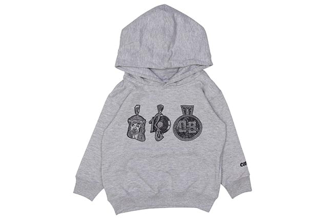 CLASSIC MATERIAL NY WHO'S THE BEST MC KID'S HOODY (GREY)