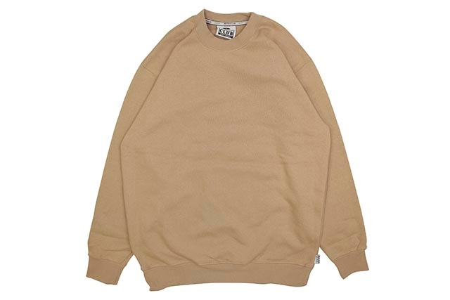 PRO CLUB HEAVYWEIGHT CREWNECK FLEECE SWEATSHIRT (KHAKI) 141