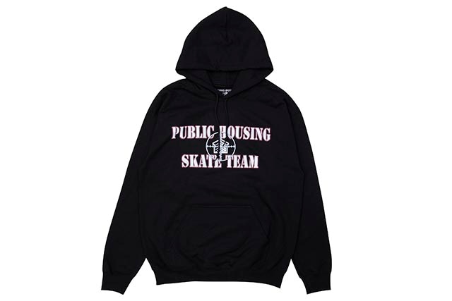 PUBLIC HOUSING SKATE TEAM LOGO HOODIE (BLACK) | Brand,M-R,PUBLIC
