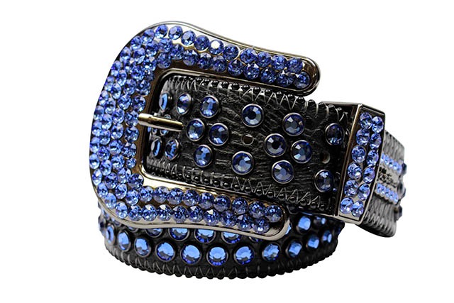 B.B. SIMON CRYSTAL BELT (723:BLACK/BLUE CRYSTAL) | Brand,A-F,B.B. ...