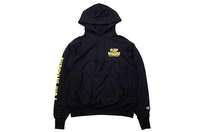 THE SMOKER'S CLUB PURP INVADERS CORE HOODIE (BLACK)