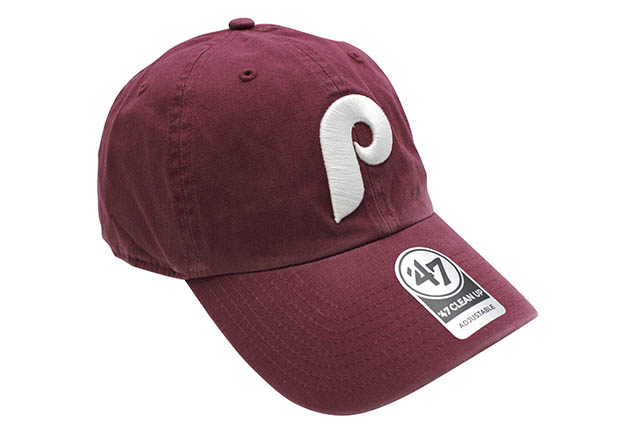 '47 PHILADELPHIA PHILLIES COOPERSTOWN '47 CLEAN UP CAP (CARDINAL)