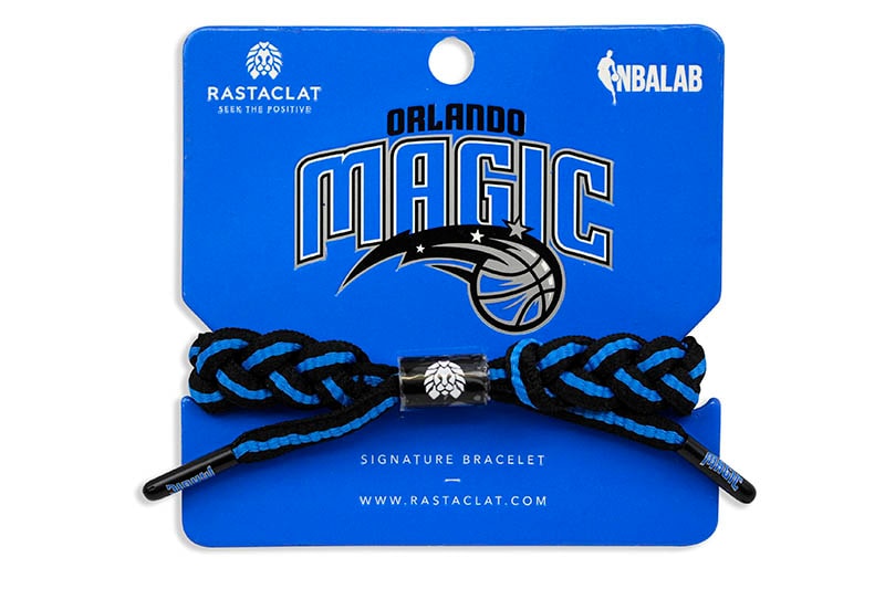 RASTACLAT BRAIDED BRACELET ORLANDO MAGIC (HOME:BLACK/BLUE