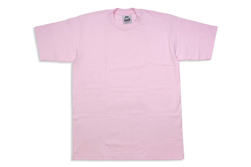 PRO CLUB HEAVYWEIGHT COTTON SHORT SLEEVE CREW NECK T-SHIRT (PINK