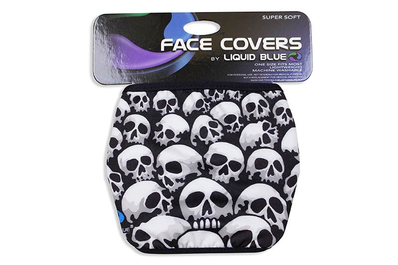 LIQUID BLUE SON OF SKULLS FACE MASK